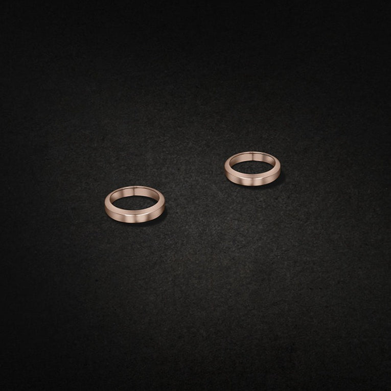 18k Rose Gold LuxGrips | Pebble Leather