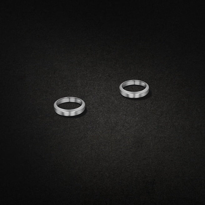 18k White Gold Vermeil LuxGrips | Pebble Leather