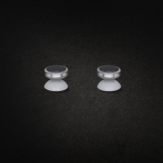 18k White Gold Vermeil LuxGrips | Carbon Fiber