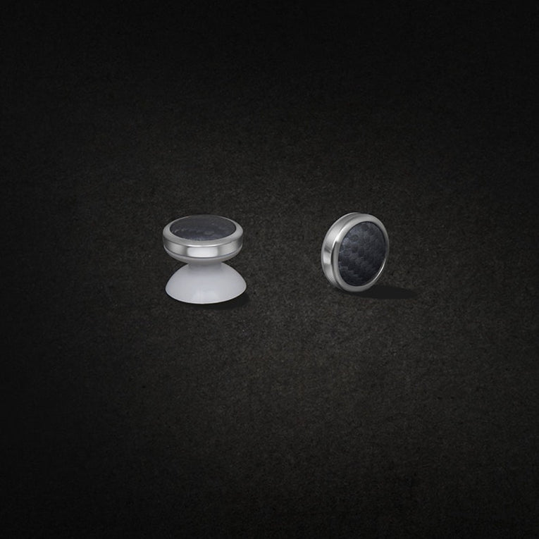 18k White Gold LuxGrips | Carbon Fiber